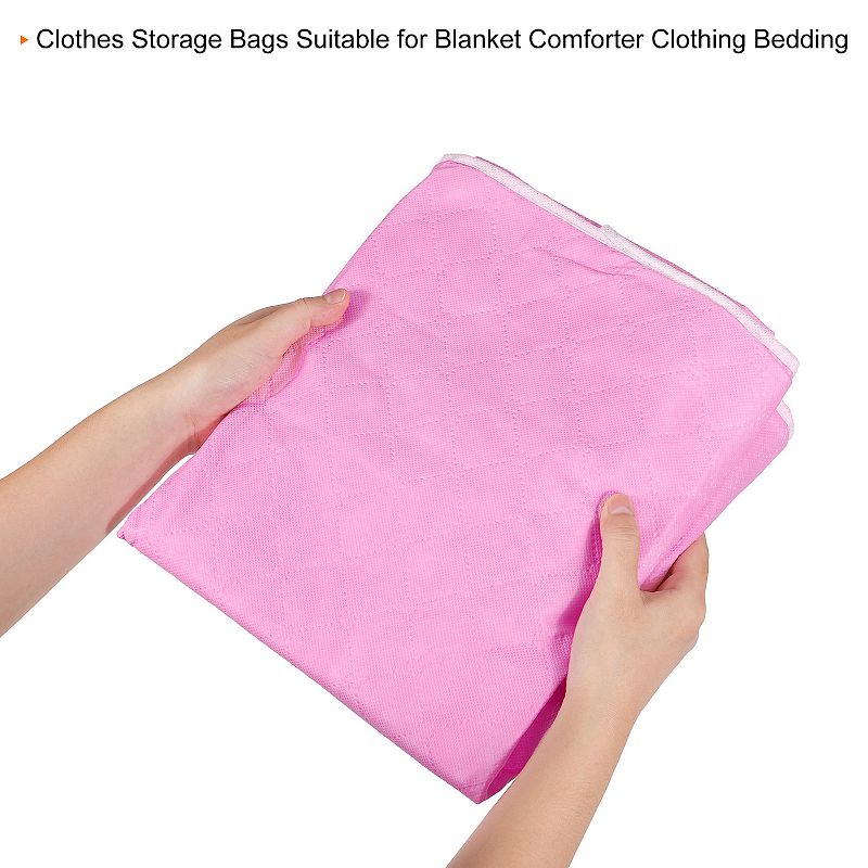 2pcs Clothes Storage Bags， Storage Bins Foldable Closet Organizers