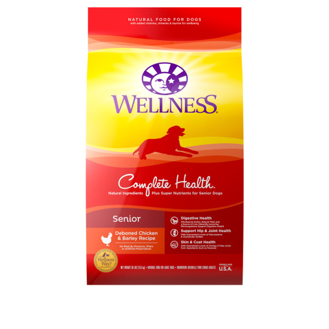 Wellness Complete Health Senior Dog Food 30 Lb. Bag