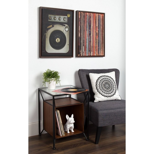 X 24 quot Sylvie High Fidelity Framed Canvas By F2 Images Walnut Brown Kate And Laurel