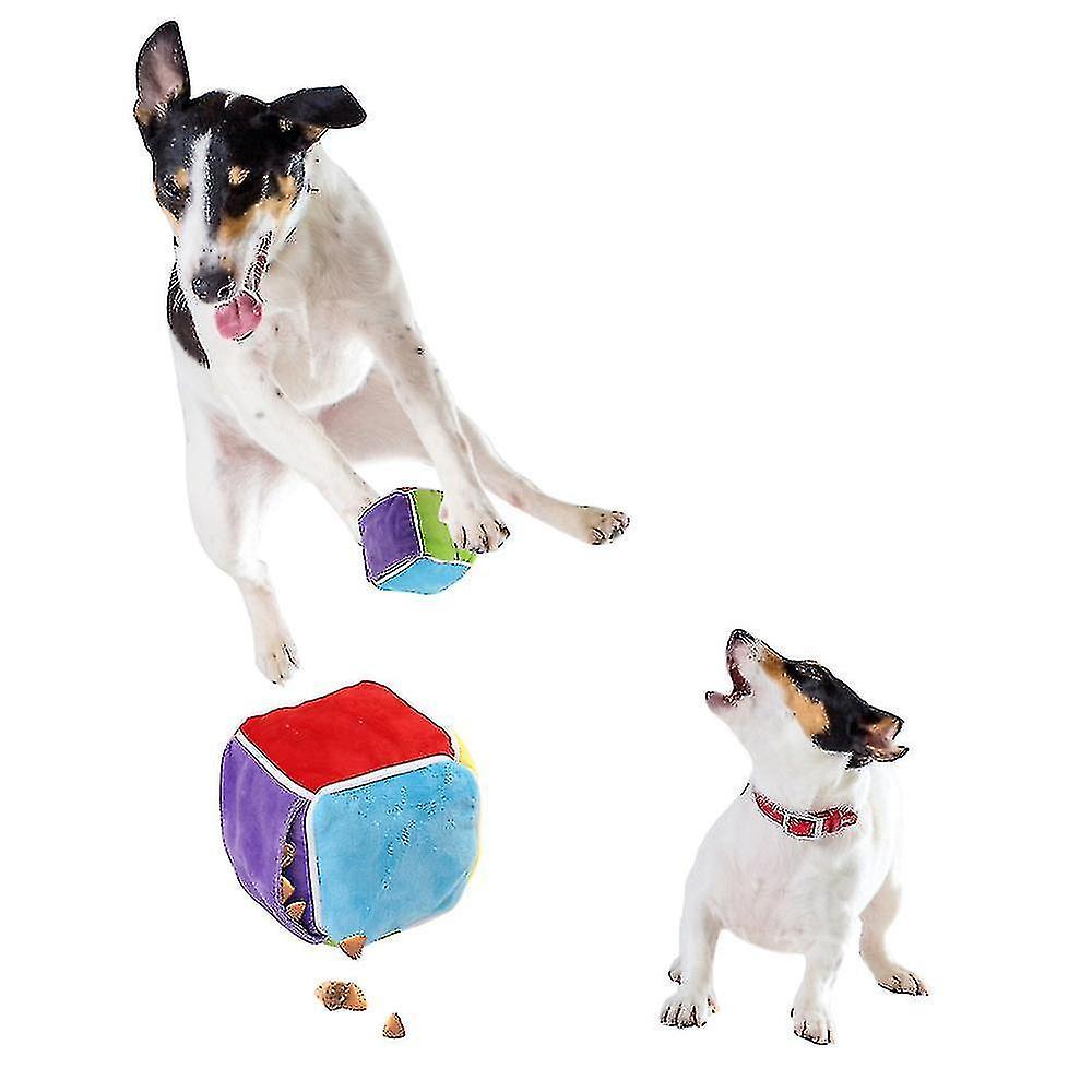 Pet Leaky Feeder Snack Cube Pocket Dog Toy