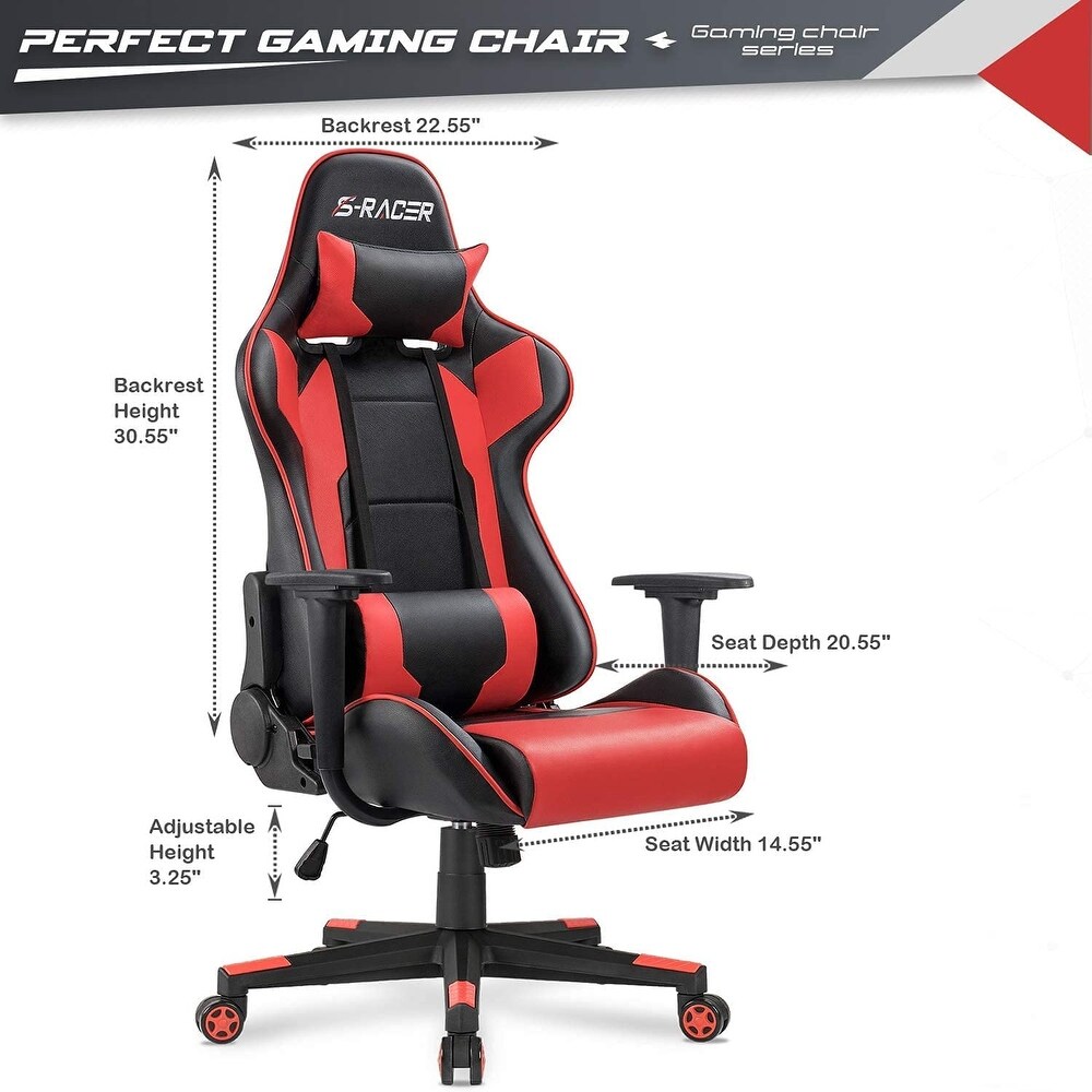 Furniwell Gaming Chair Computer Office Chair Ergonomic Desk Chair