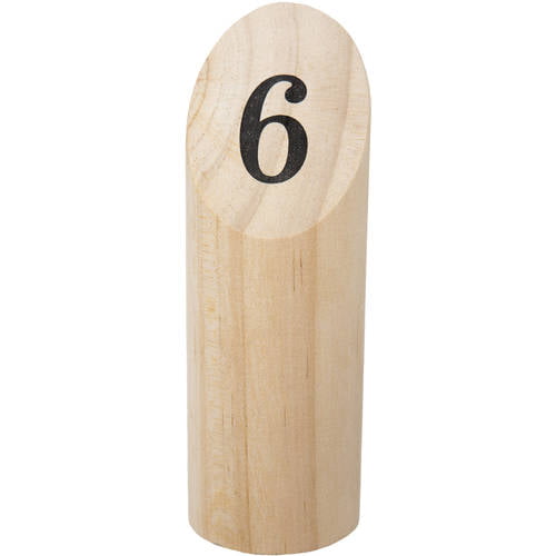 Hey Play Wooden Throwing Game for the Whole Family with Carrying Crate