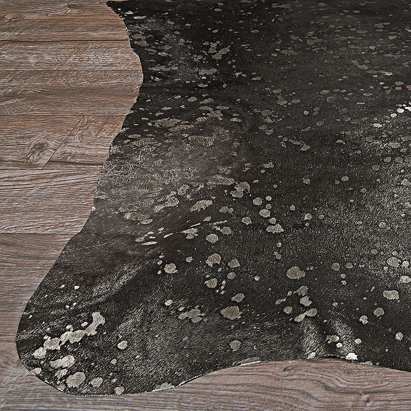 Couristan Chalet Moonstruck Cowhide Leather Area Rug