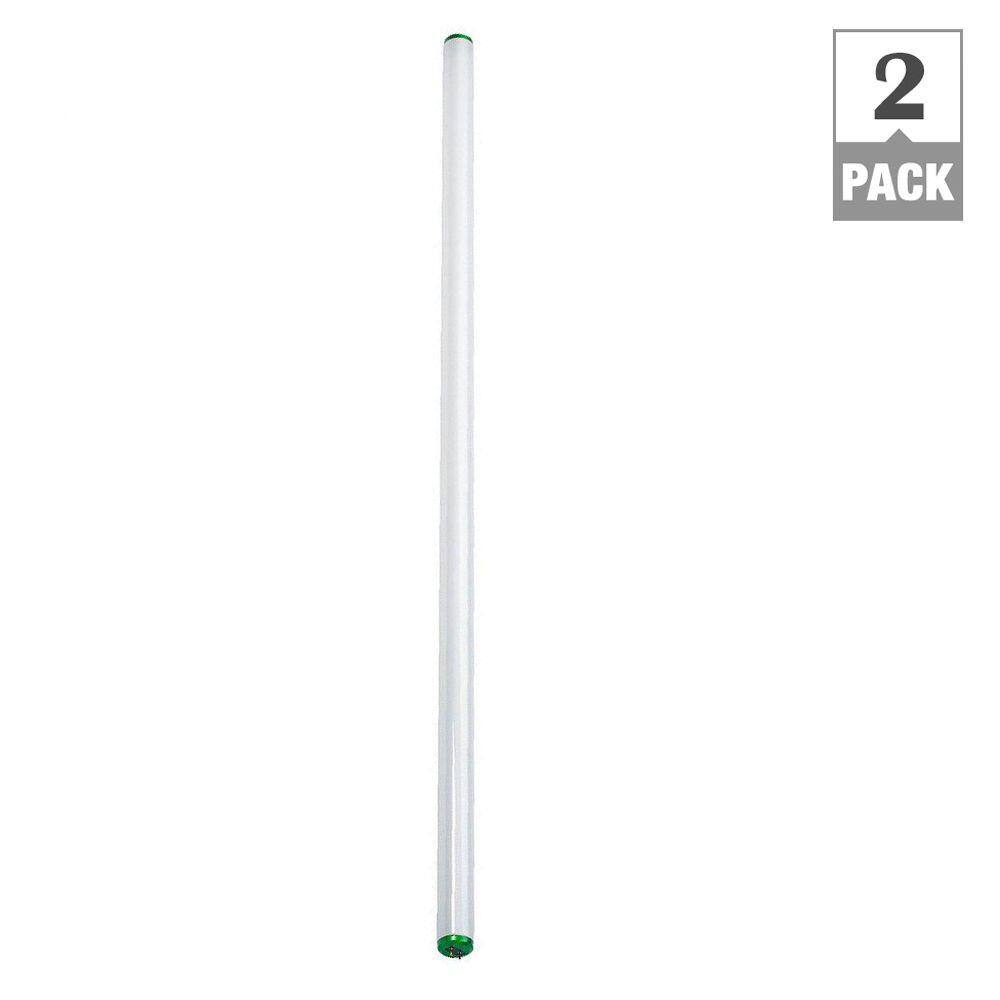 Philips 40-Watt 4 ft. Deluxe Linear T12 Fluorescent Tube Light Bulb Daylight (6500K) (2-Pack) 226837