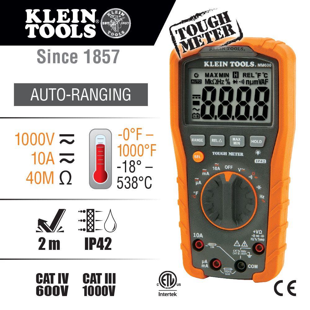 Digital Multimeter Auto-Range 1000V ;