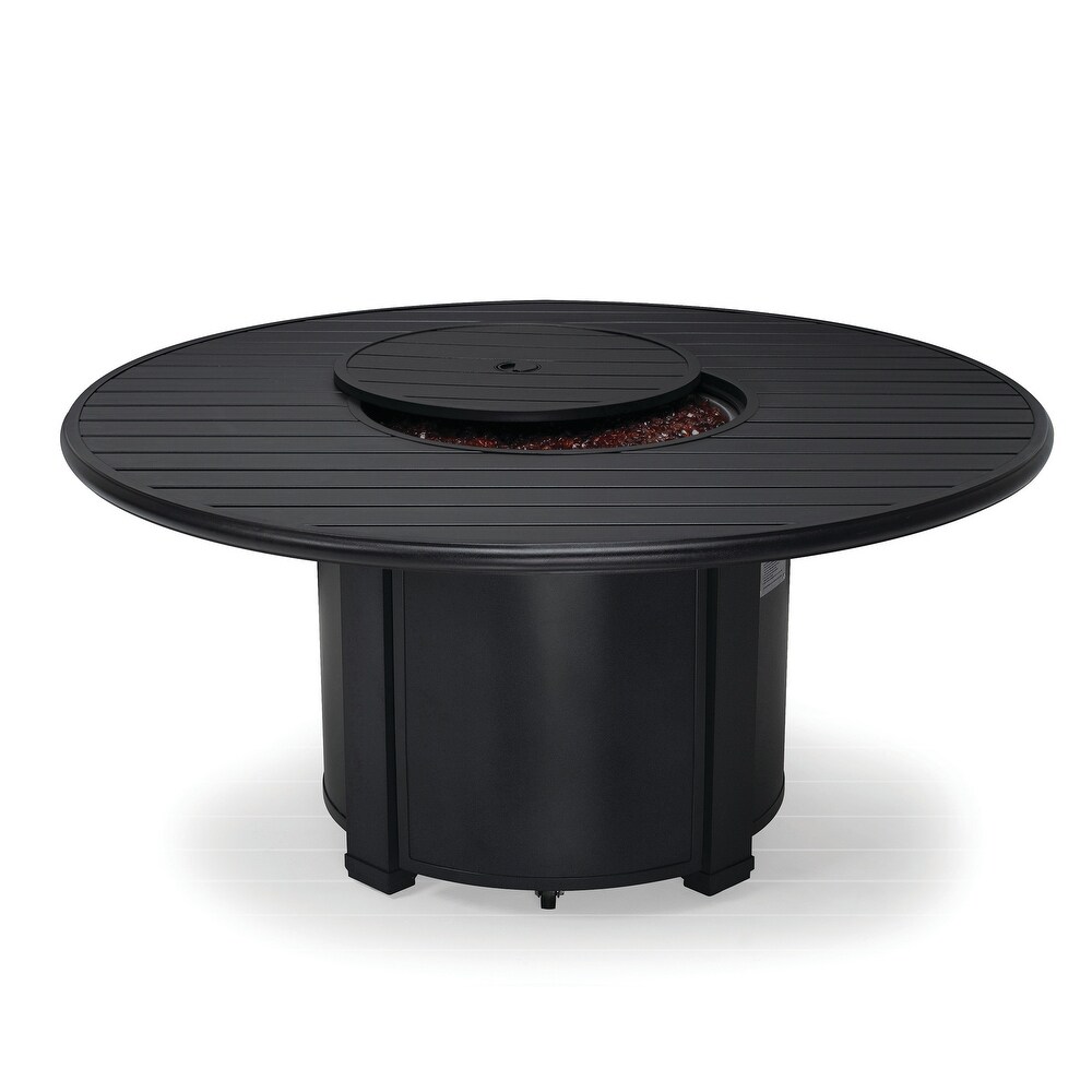 Winston Fire Tables 54 inch Round Slat Top Fire Table