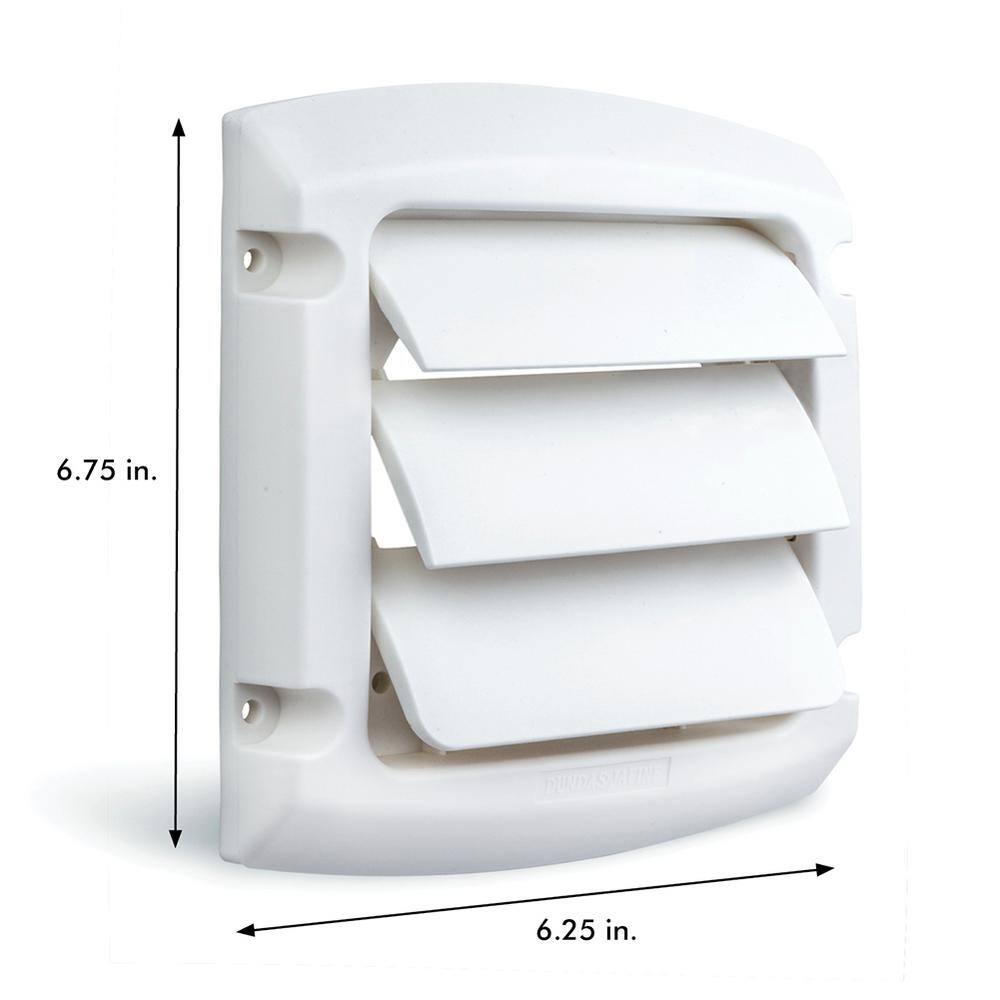 Everbilt 4 in. Louvered Vent Cap in White LC4WXHD