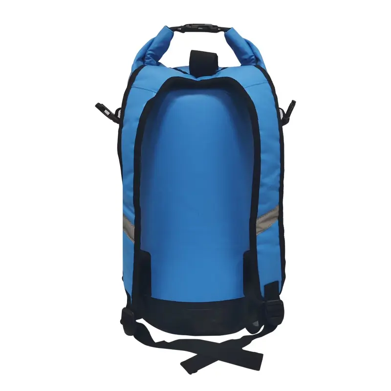 roll top waterproof foldable backpack dry bag with two strips for outdoor sports