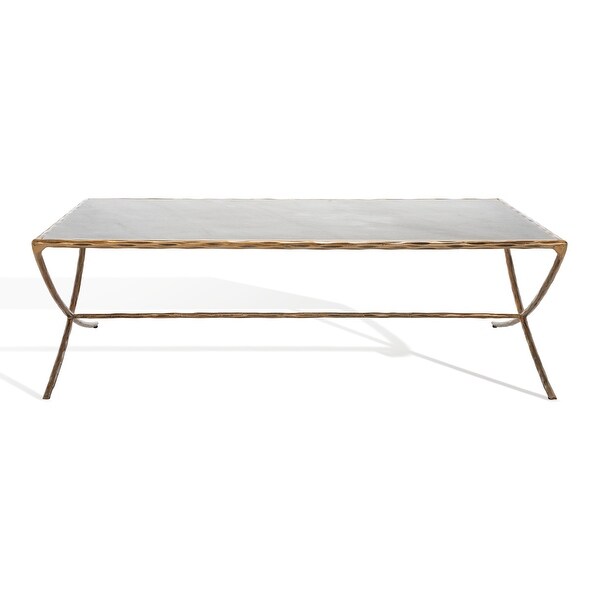 SAFAVIEH Couture Debbie Rectangle Metal Coffee Table - 48 in. W x 28 in. D x 15 in. H