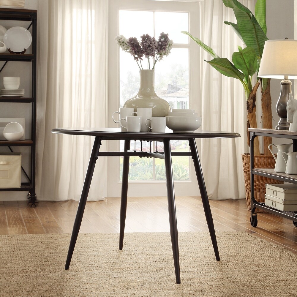 Belita Mid century Two tone Modern Wood Dining Table iNSPIRE Q Modern