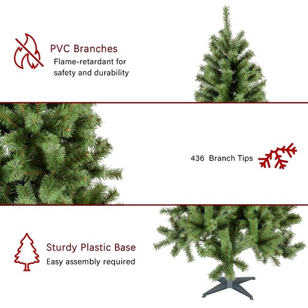 Green Plastic 6foot Christmas Tree