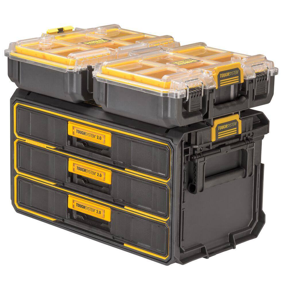 DW Toughsystem 2.0 12.3 in. W Tool Box 3-Drawer DWST08330