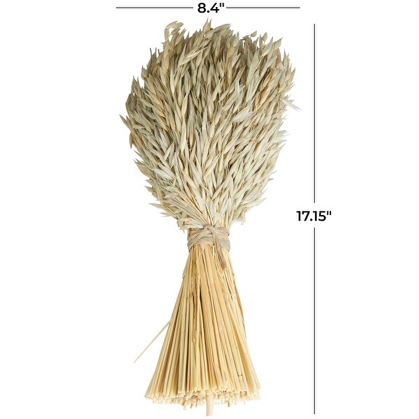 Beige Dried Plant Handmade Wheat Stalk Bundle Grass Natural Foliage