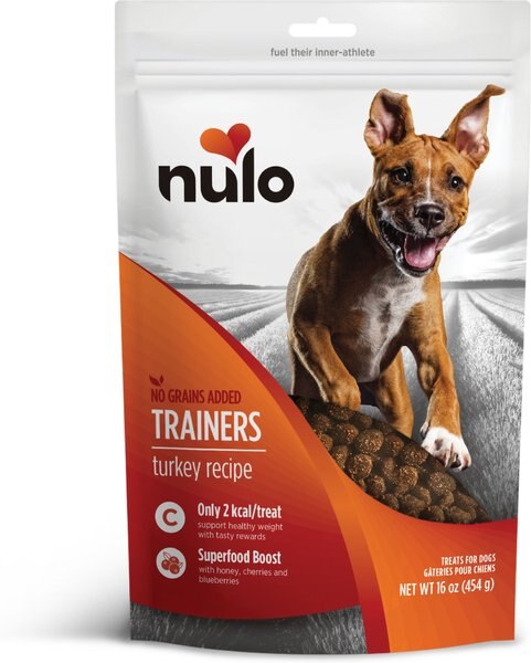 Nulo FreeStyle Trainers Grain-Free Turkey Dog Treats， 16-oz bag