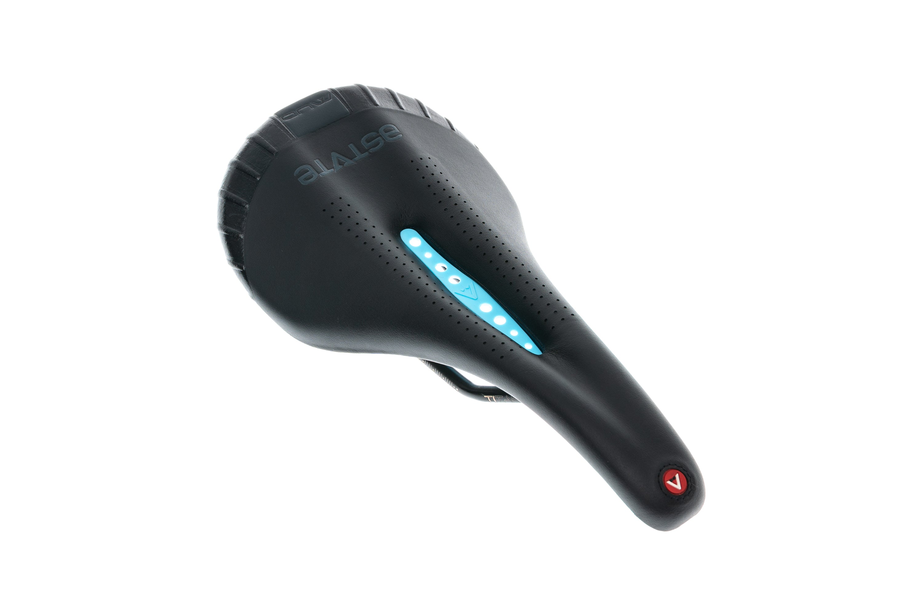 Astute MudLine Saddle 125mm Titan-V Rails Black/Blue