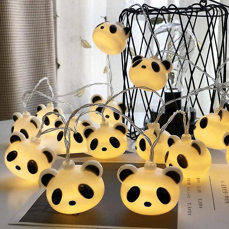 1 Set Creative Panda Shape String Lights Decorative String Lamps Led Lamps