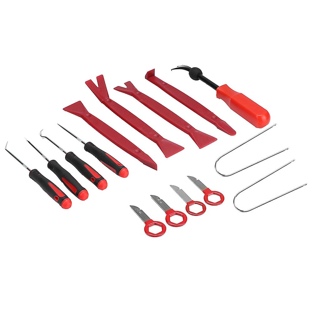 15 Pcs Automobile Radio Trim Disassembly Modification Tool Pry Key Puller Screwdriver