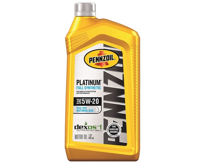 Pennzoil Platinum Full Synthetic 5W-20 Motor Oil， 1-Quart - 550022686