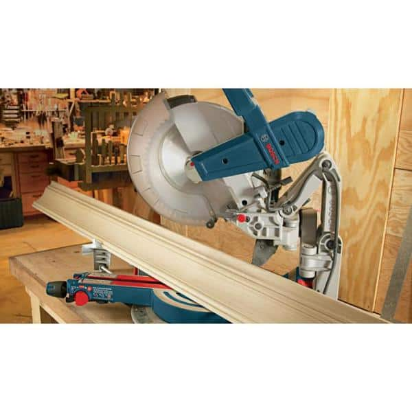 Bosch 15 Amp 12 in. Corded Dual-Bevel Sliding Glide Miter Saw with 60 Tooth Saw Blade GCM12SD