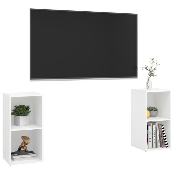 TV Cabinets 2 pcs White 28.3