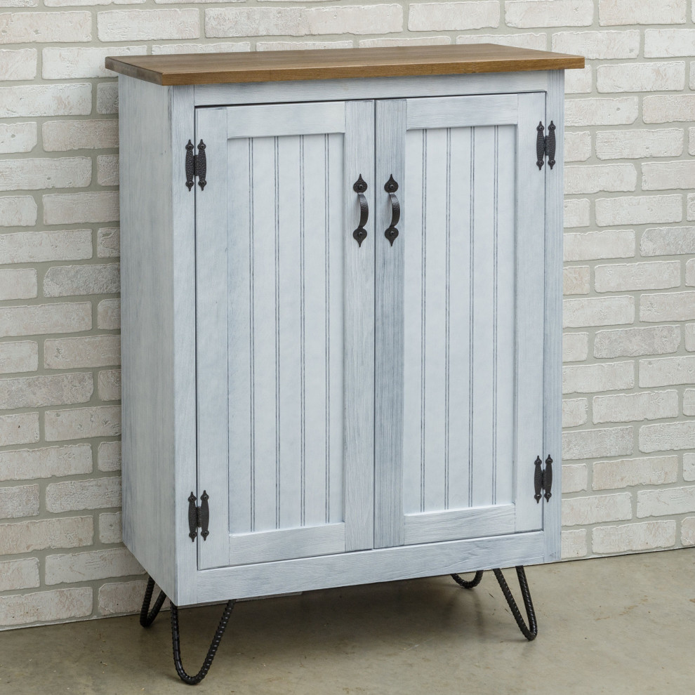 Campbell Traditional 42 quotTall Accent Cabinet  2 Doors and 4 Legs   Midcentury   Accent Chests And Cabinets   by Furniture Pipeline LLC  Houzz