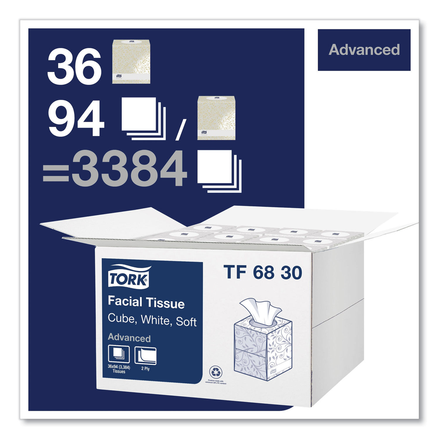 Advanced Facial Tissue by Torkandreg; TRKTF6830