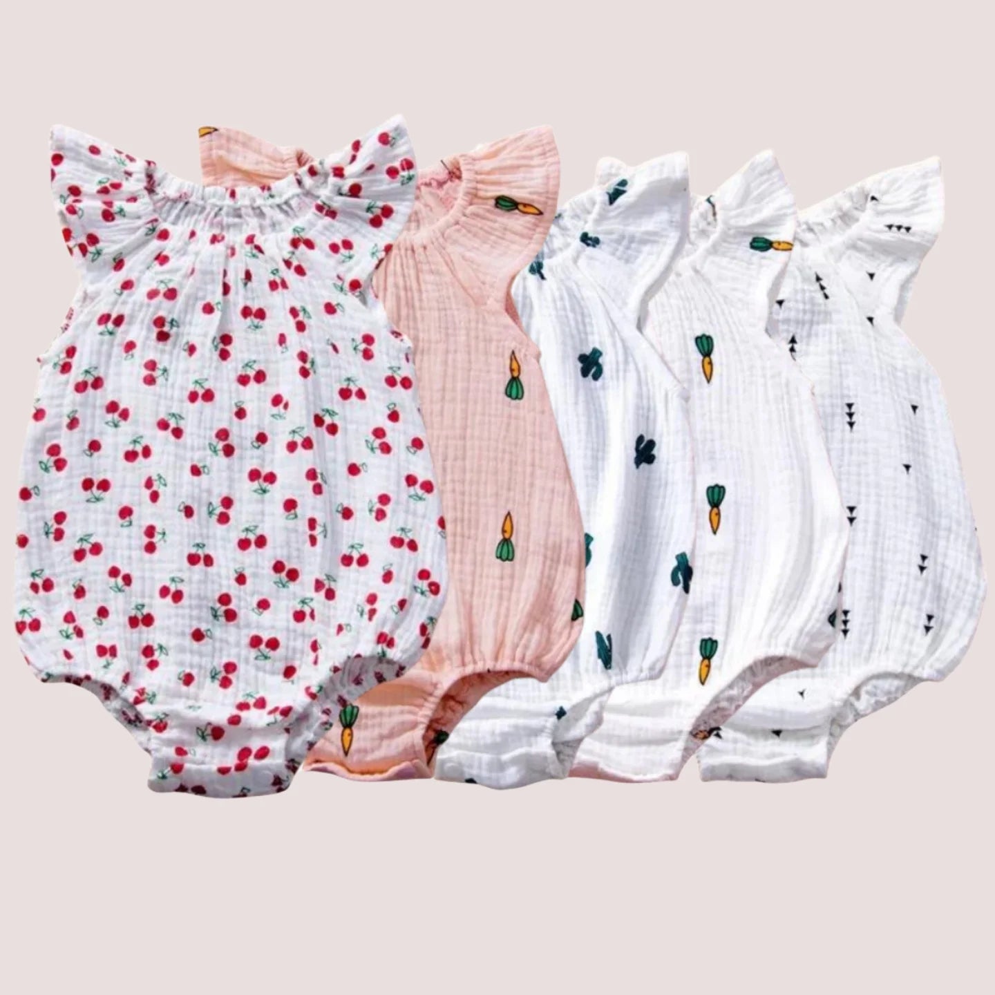 Summer Newborn Infant Baby Girls Romper Muslin Cotton Linen Infant Romper Playsuit Jumpsuit Fashion Baby Clothing