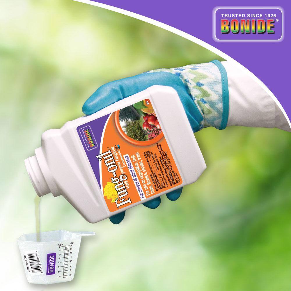 Bonide Fung-onil Multi-Purpose Fungicide 16 oz. Concentrate for Plant Disease Control Controls Blight Mildew and More 880