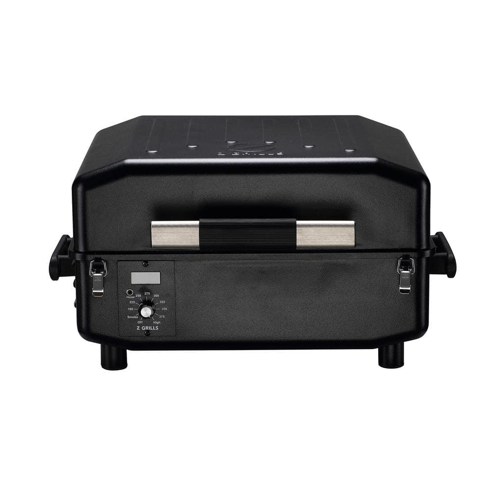 Z GRILLS 202 sq. in. Portable Pellet Grill & Electric Smoker Camping BBQ Combo with Auto Temperature Control in Black ZPG 200A