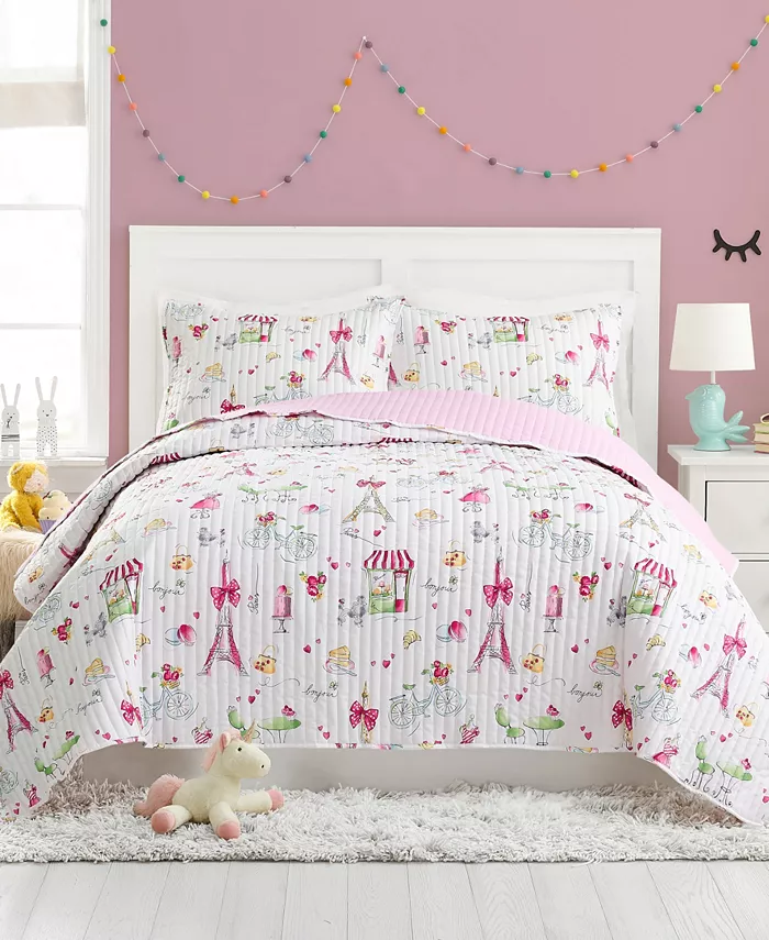 Urban Playground Pretty in Paris 2 Piece Quilt Set， Twin