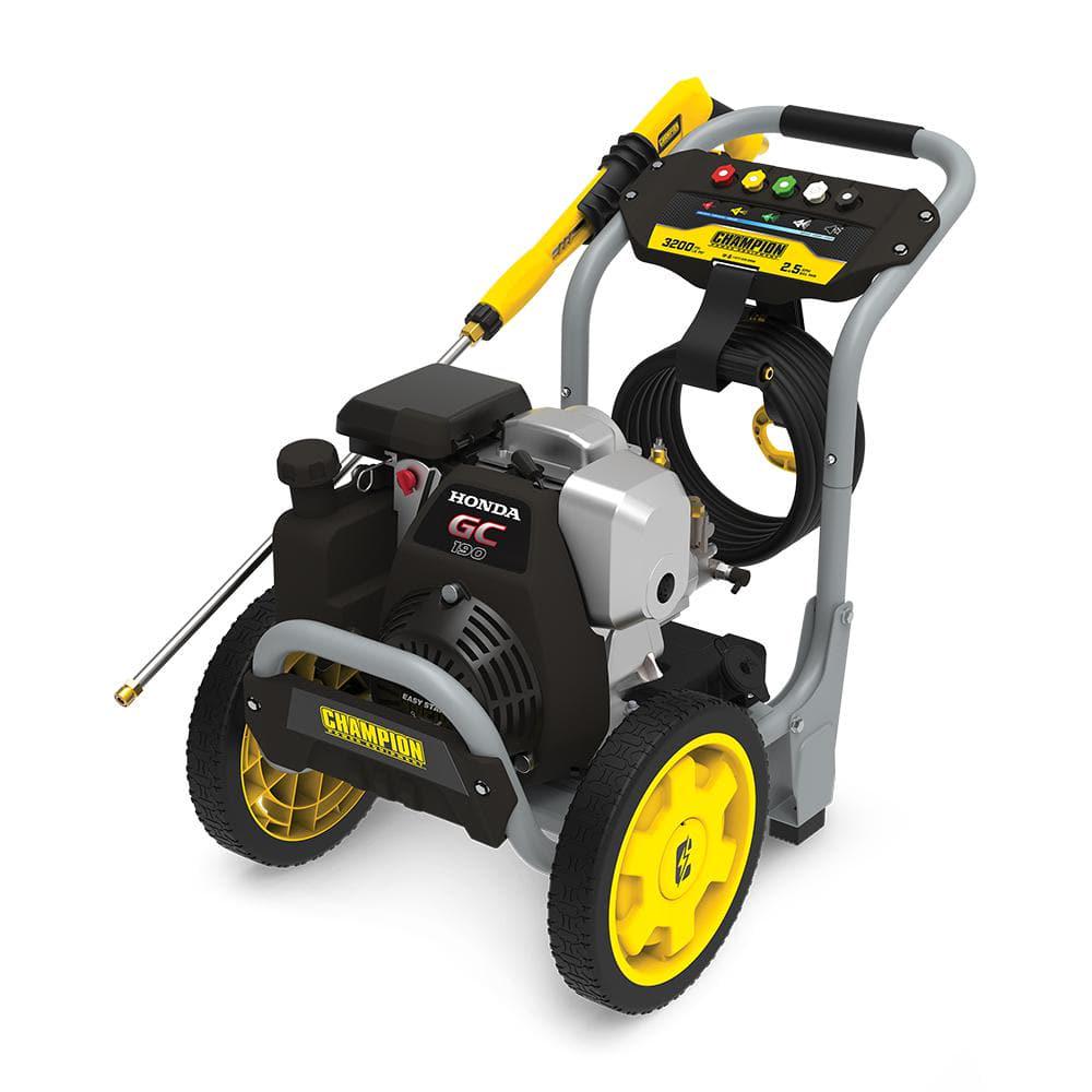 Champion Power Equipment 3200 psi 25 GPM Cold Water Gas Pressure Washer with Honda Engine