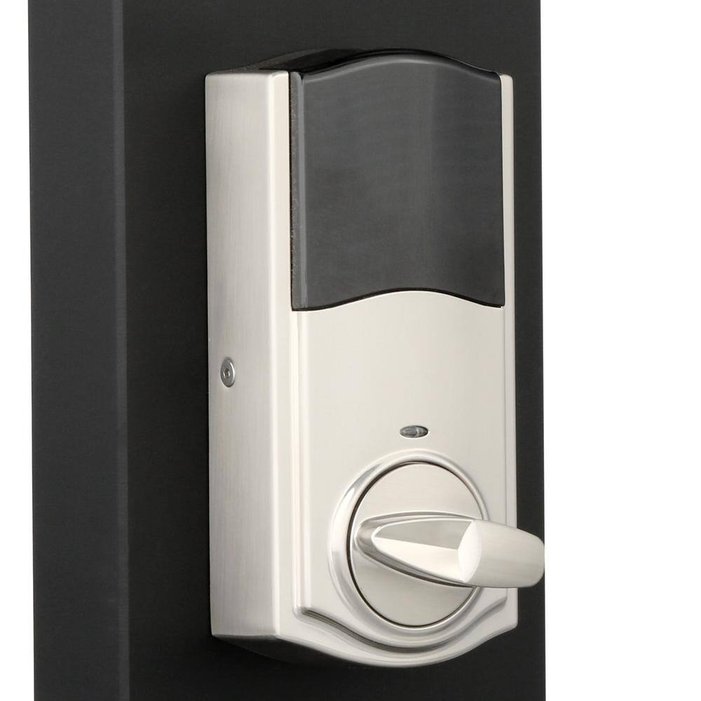 Kwikset Z-Wave SmartCode 916 Touchscreen Satin Nickel Single Cylinder Keypad Electronic Deadbolt Featuring SmartKey Security 916TRL TSCR ZW 15 UL