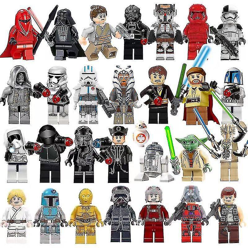 Star Wars Series Assembled Building Block Minifigure Luke Darth Vader Jedi Master Set Toy 29pcs