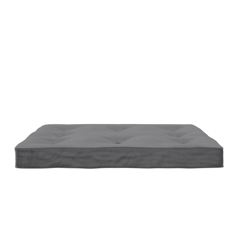 DHP Carson 8 Inch High Density Polyester Fill Futon Mattress Full Size in Gray