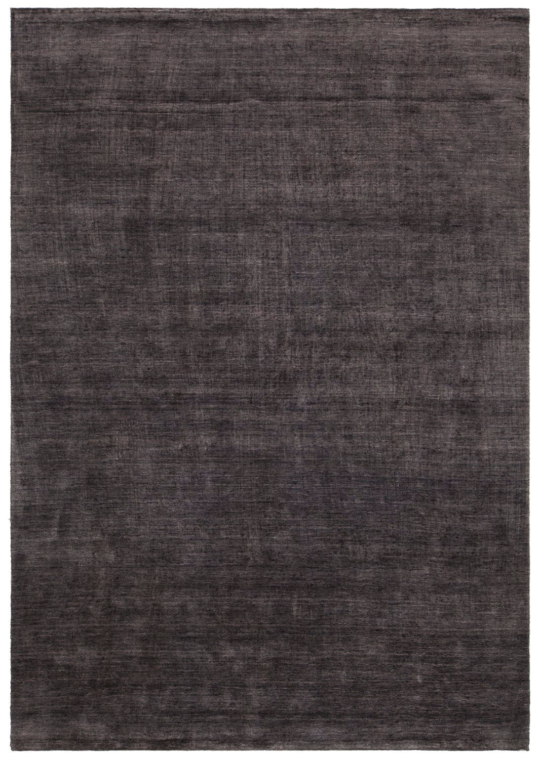 Yasmine Dark Grey Hand Woven Solid Rug