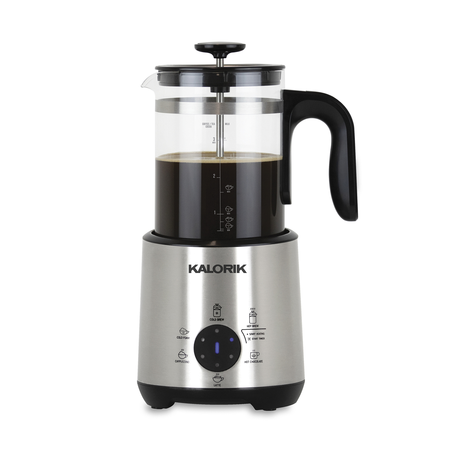 Kalorik 24 oz Black/Silver Coffee Maker