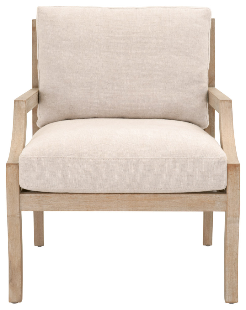 Stratton Club Chair Bisque  Natural Gray Beech   Transitional   Armchairs And Accent Chairs   by Sideboards and Things  Houzz