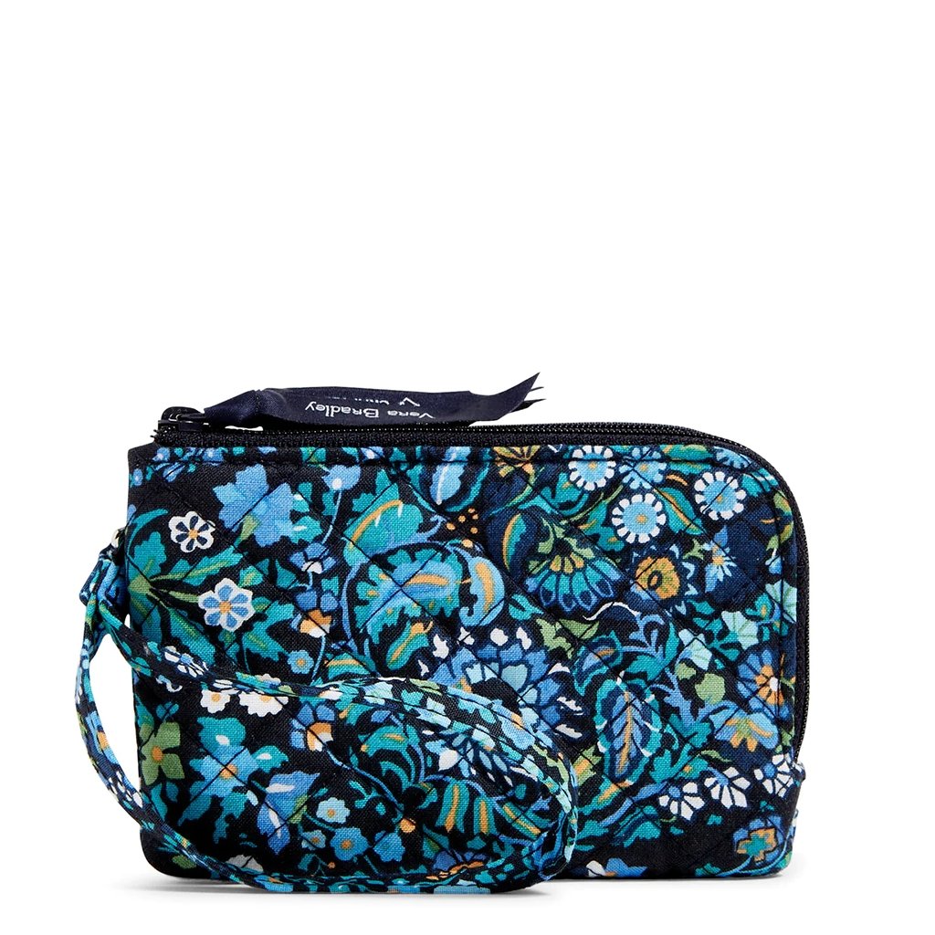 Vera Bradley  RFID Deluxe Zip ID Case in Dreamer Paisley