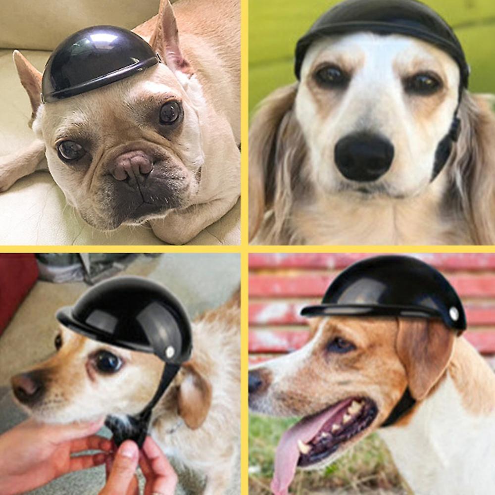 Pet Helmet， Dog Cat Safety Ridding Cap Motorcycle Bike Hat， Soft Padded Sun Rain Protection-yellow