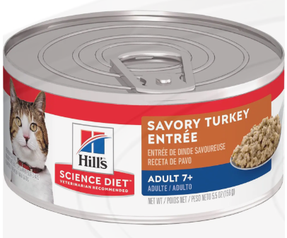 Hill's Science Diet Mature Adult Canned Cat Food - Gourmet Turkey Entrée 5oz