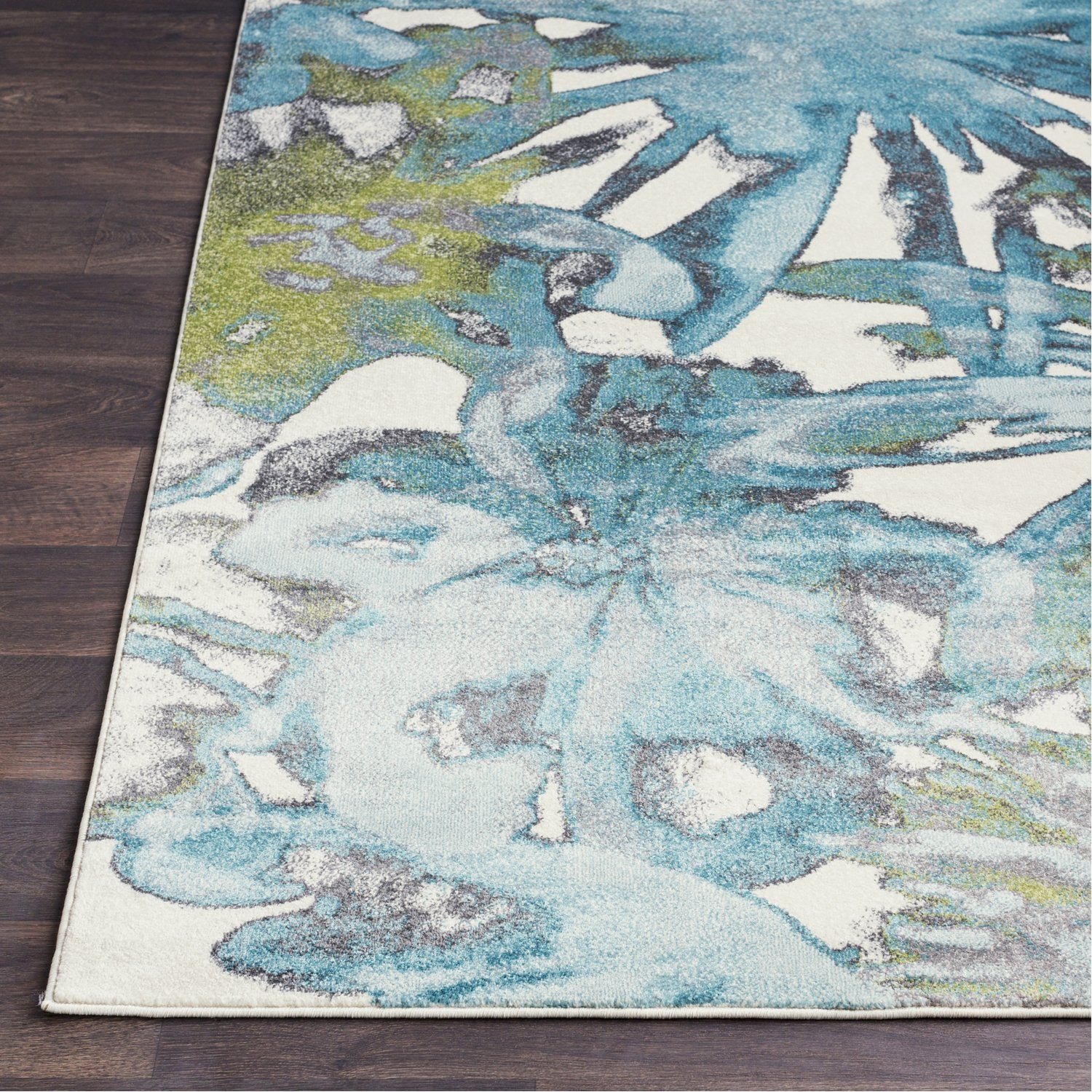 Aberdine Rug in Aqua & Teal