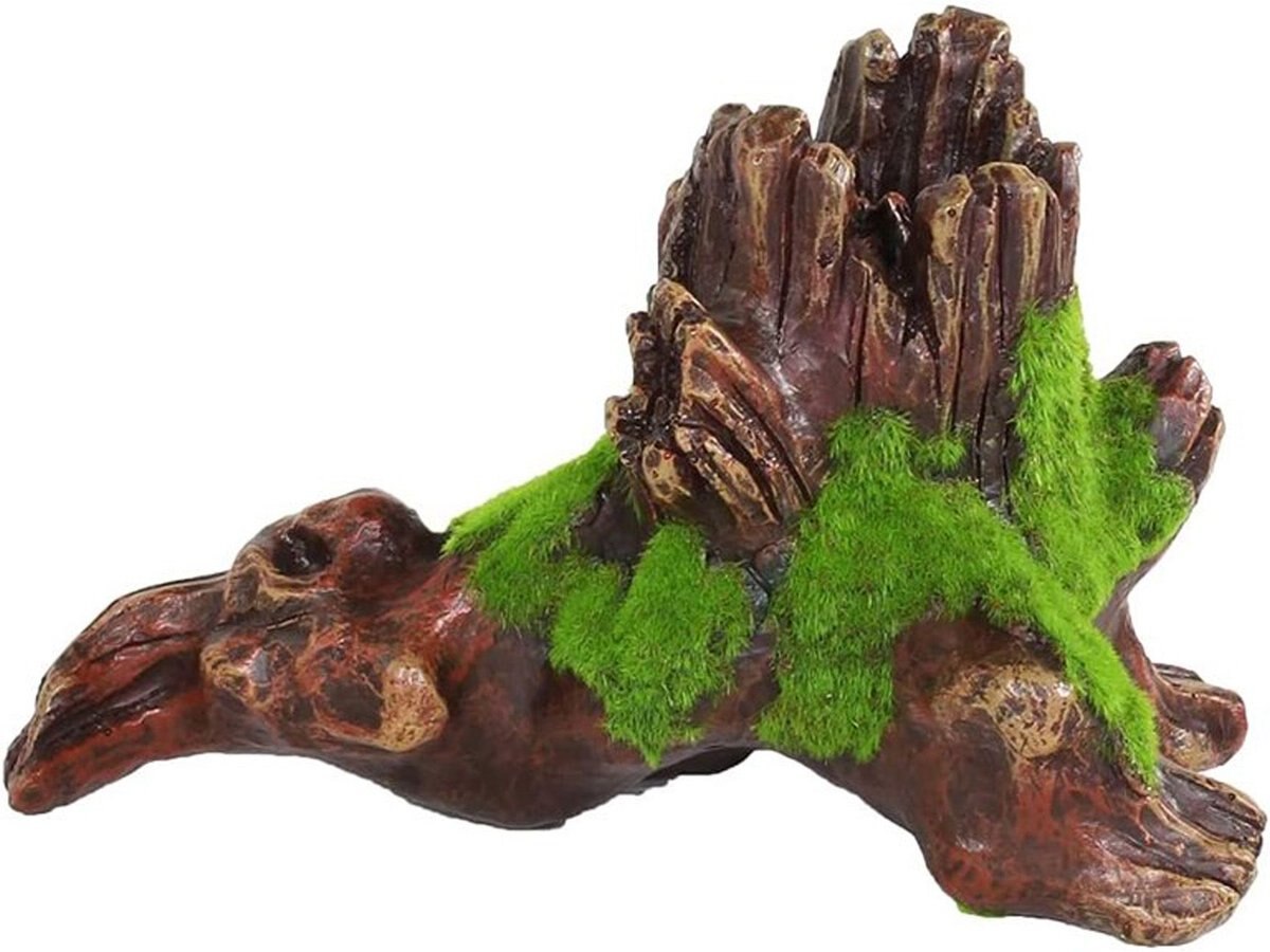 Penn-Plax Aqua-Flora 3-Piece Bundle Naturally Inspired Bogwood Fish Ornament， Multicolor