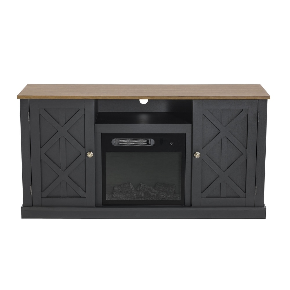 54 in. TV Stand Console for TVs up to 60 in. with Electric Fireplace   54\