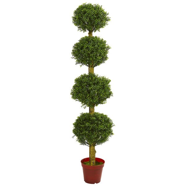 6' Four Tier Boxwood Topiary UV Resistant (Indoor/Outdoor)