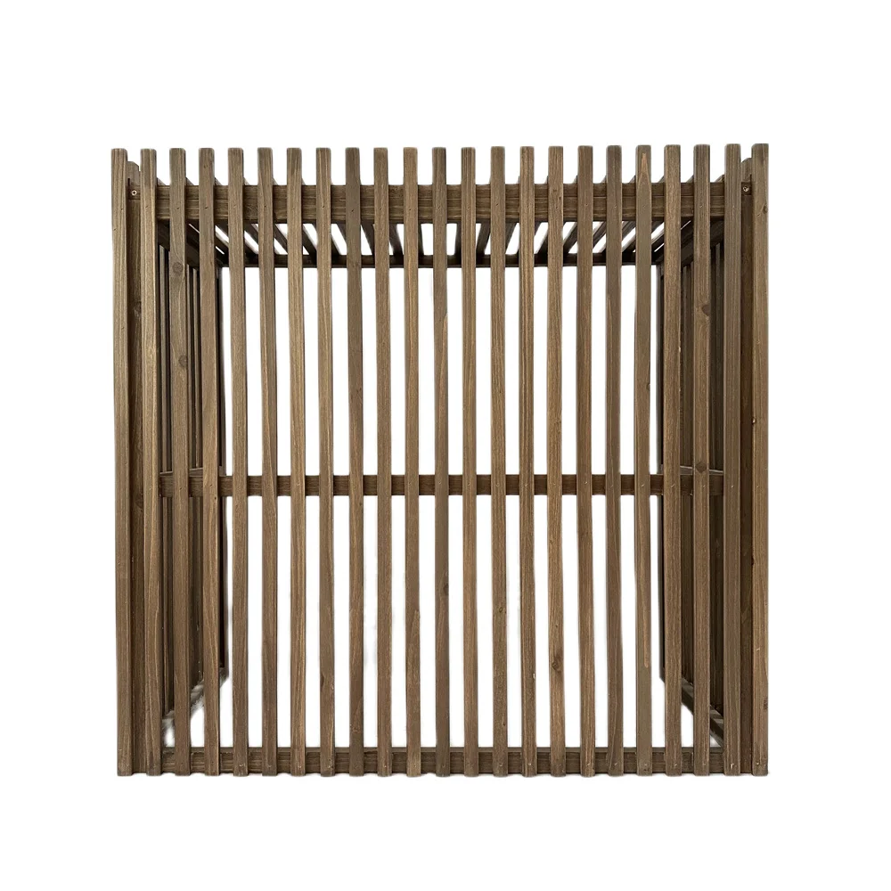 Factory direct supply lattice air conditioner cover outdoor wooden air conditioner cover