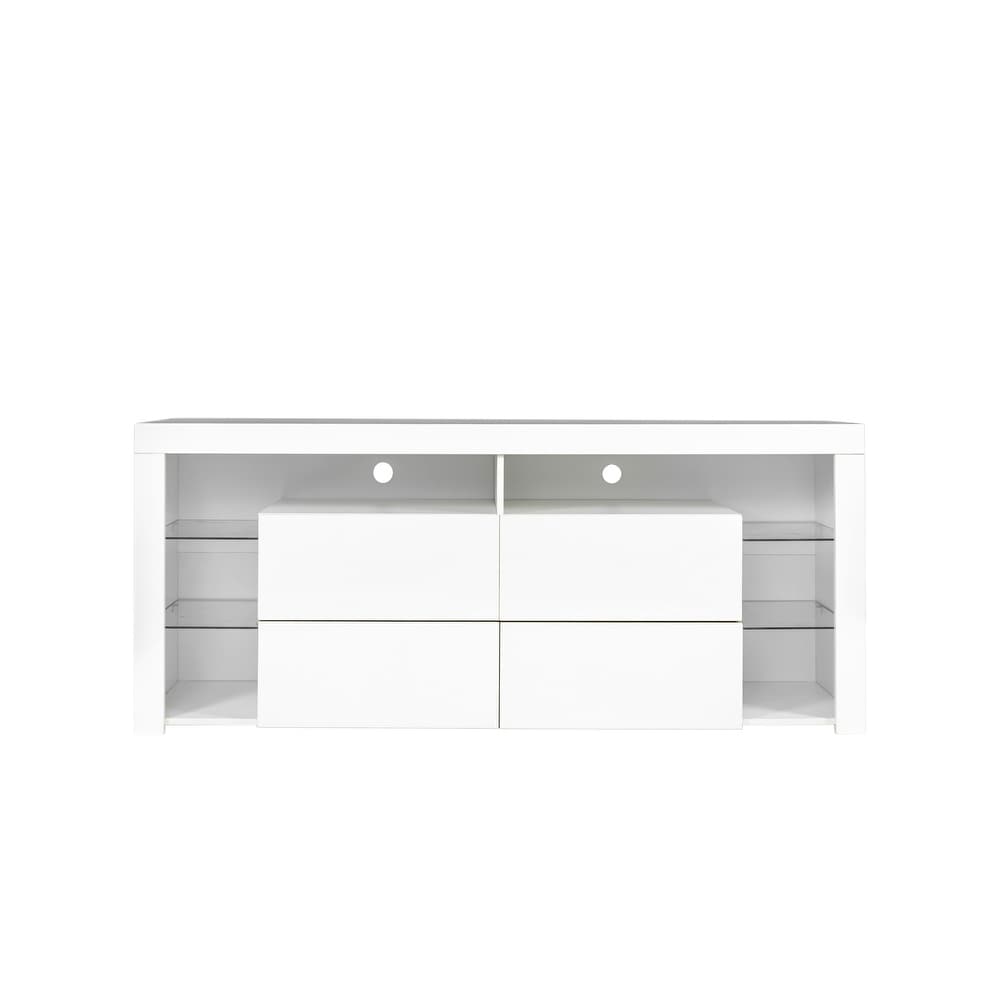 White Modern contracted LED TV Cabinet