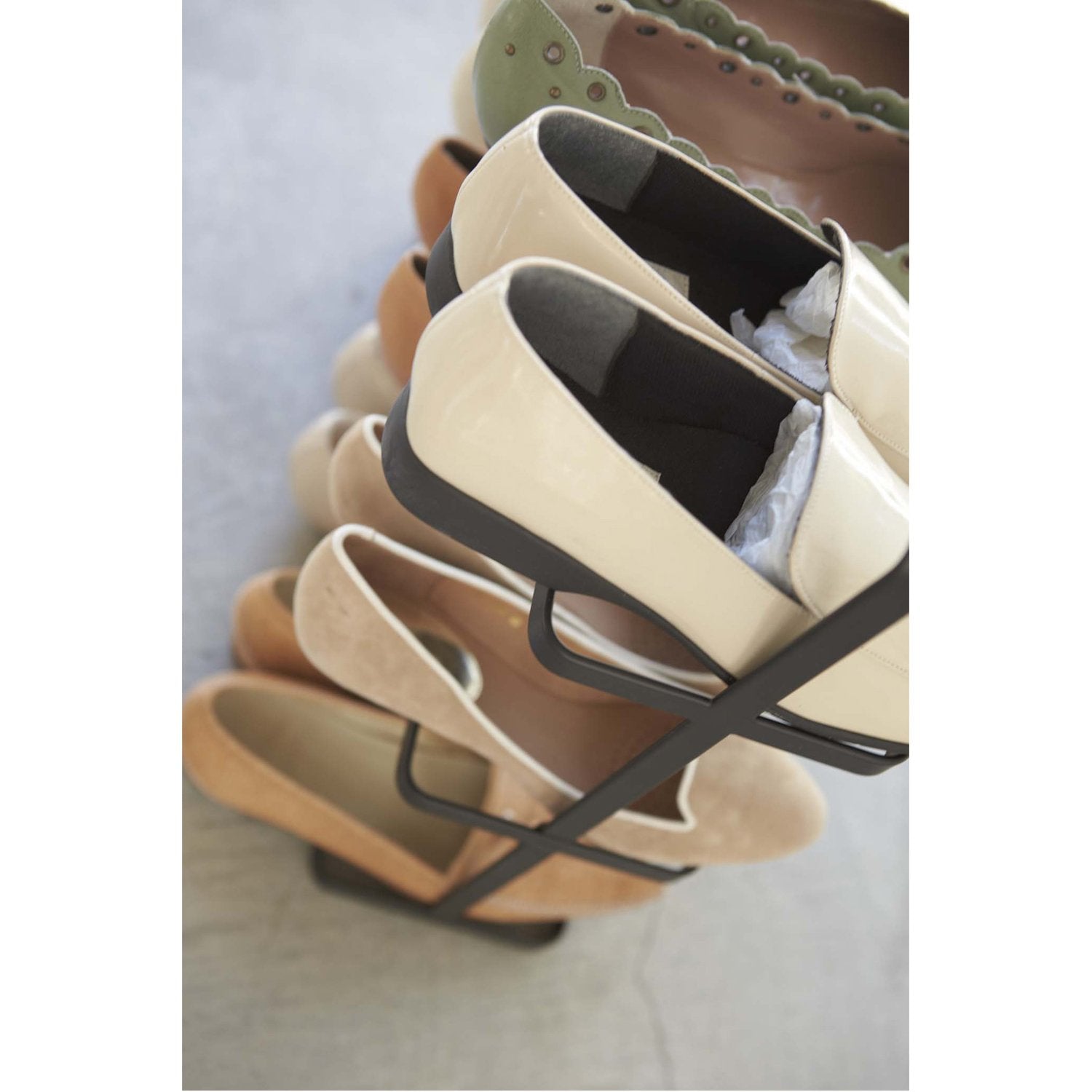 Tower 3-Tier Slim Portable Shoe Rack - Wide in Various Colors