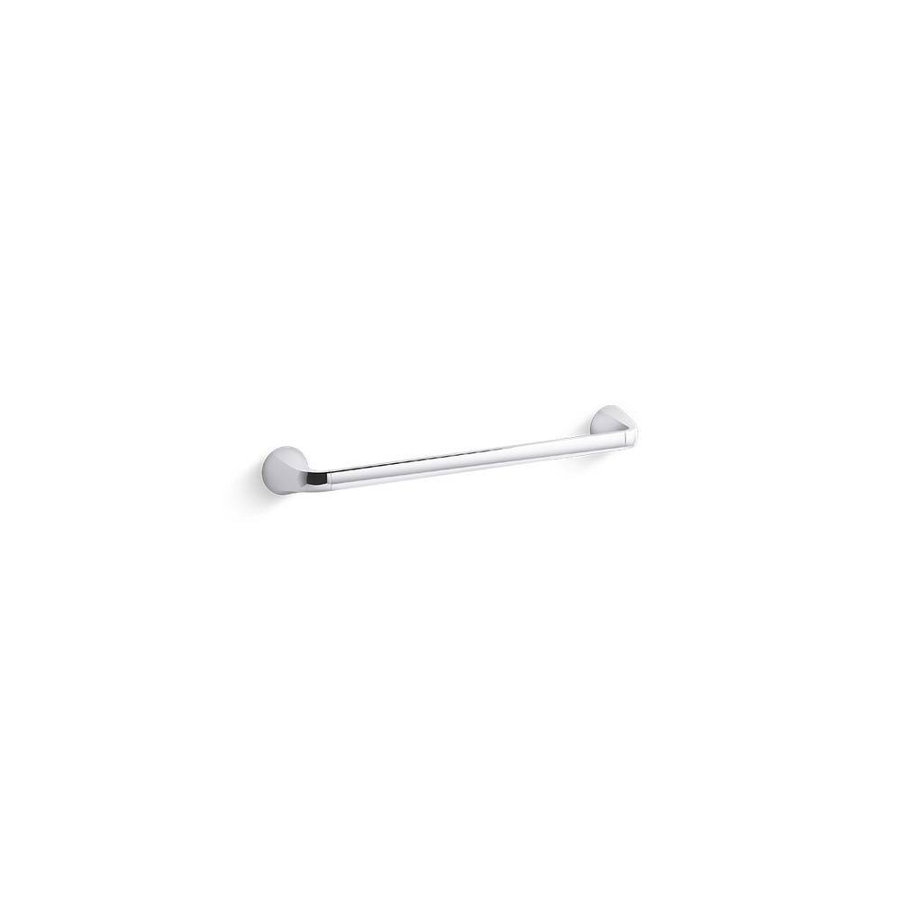 KOHLER Cursiva 18 in. Towel Bar in Polished Chrome K-R26687-CP