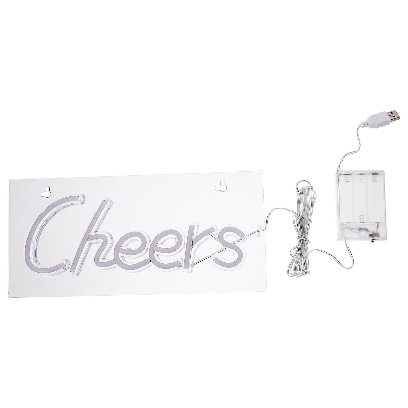 Cheers Neon Light Led Neon Sign Decorative Neon Lamp Atmosphere Lamp For Bar Party