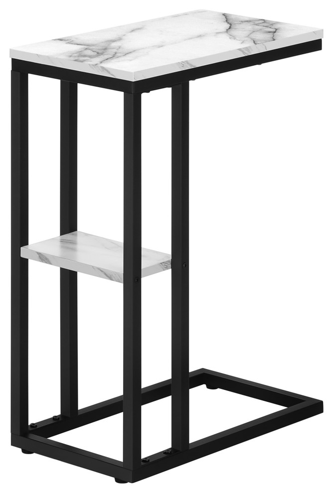 Accent Table 25 quotH  Espresso  Black Metal   Industrial   Side Tables And End Tables   by Monarch Specialties  Houzz